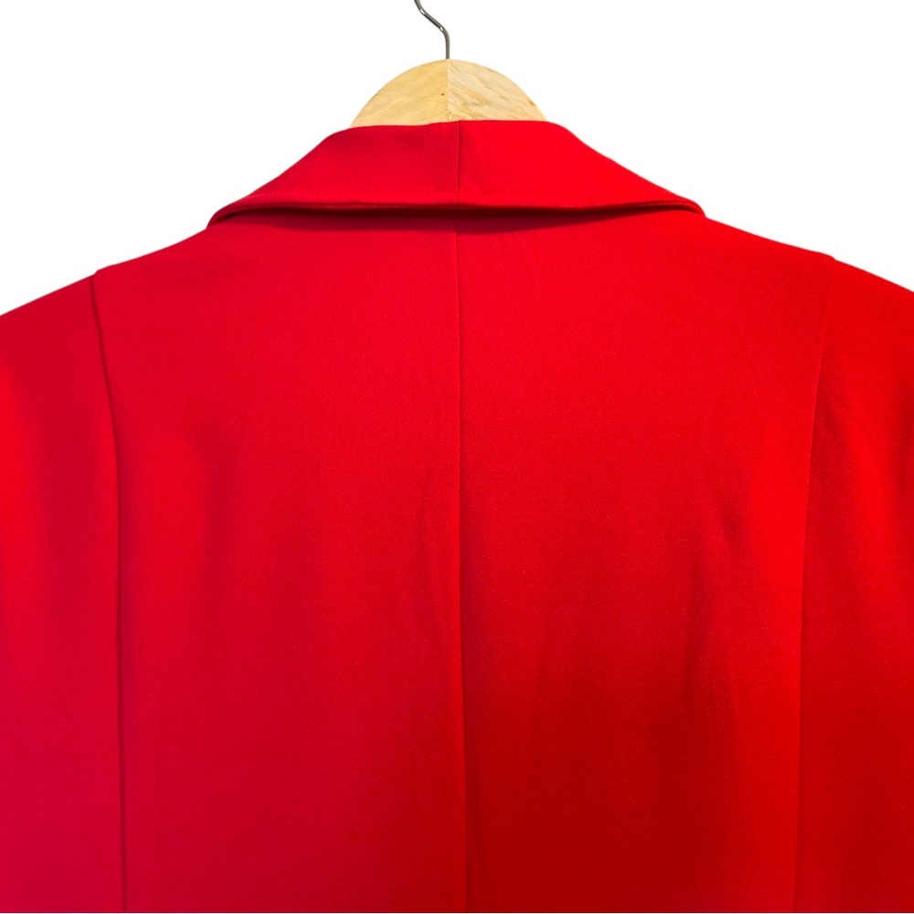 Iman Bright Red Single-Button Unlined Lightweight… - image 7